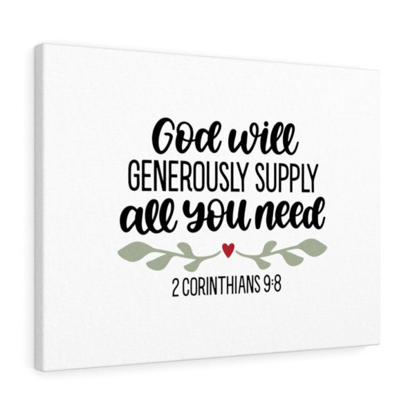 Scripture Canvas Generous Supply 2 Corinthians 9:8 Christian Bible Verse Meaningful Framed Prints, Canvas Paintings - Image 8