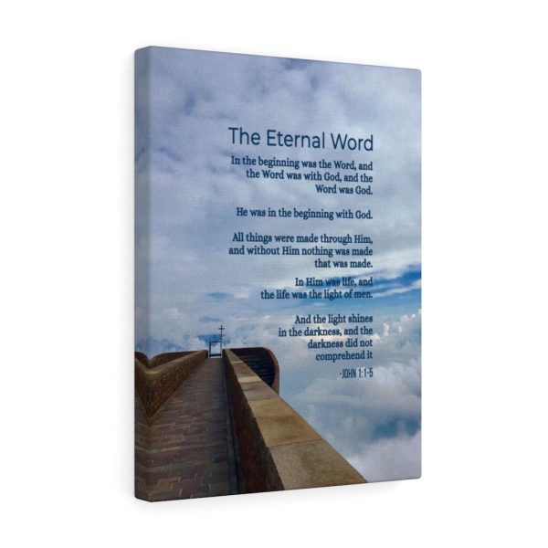 Scripture Canvas The Eternal Word John 1:1? ?5 Christian Wall Art Bible Verse Meaningful Framed Prints, Canvas Paintings