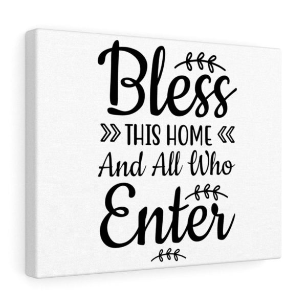 Scripture Canvas Bless This Home Christian Wall Art Bible Verse Meaningful Framed Prints, Canvas Paintings - Image 2