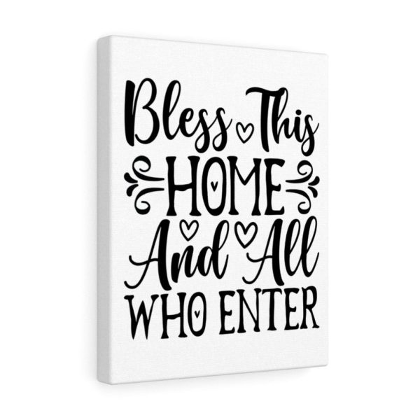 Scripture Canvas Bless This Home And All Who Enter Christian Meaningful Framed Prints, Canvas Paintings - Image 2