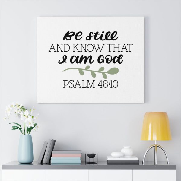 Scripture Canvas Still Psalm 46:10 Christian Bible Verse Meaningful Framed Prints, Canvas Paintings - Image 4