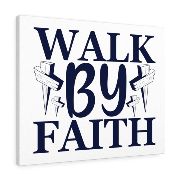 Scripture Canvas Walk By Faith Christian Meaningful Framed Prints, Canvas Paintings