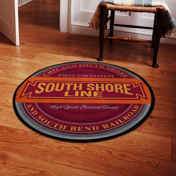 Csssb Round Mat Chicago South Shore & South Bend Railroad Round Floor Mat Room Rugs Carpet Outdoor Rug Washable Rugs