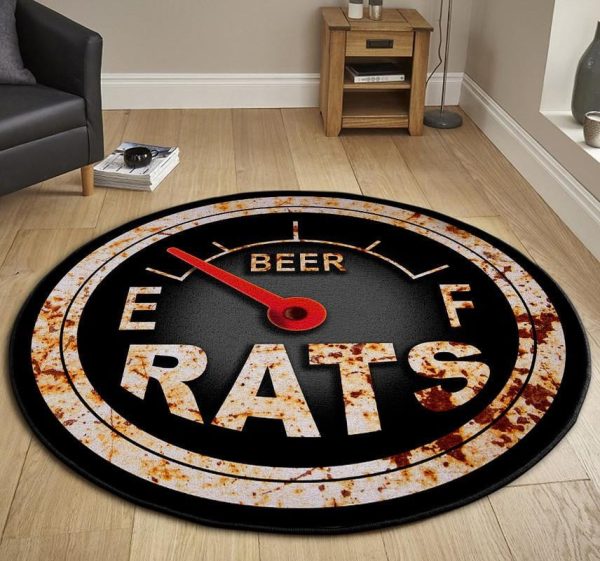 Rat Rod Hot Rod Round Mat Round Floor Mat Room Rugs Carpet Outdoor Rug Washable Rugs - Image 3