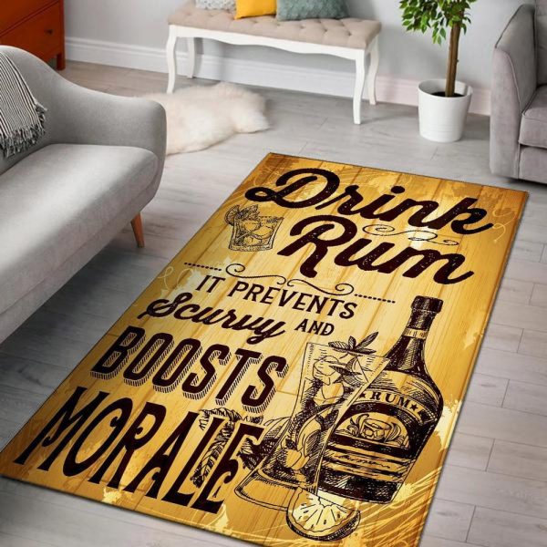 Drink Rum Area Rug Carpet - Image 3