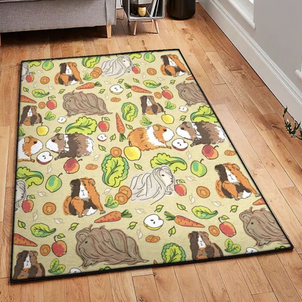 Guinea Pig Aby Modern Rugs Guinea Pig 1 Rug Rectangle Rugs Washable Area Rug Non-Slip Carpet For Living Room Bedroom