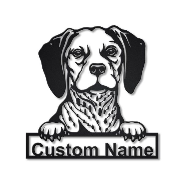 Personalized Belgian Brakk Dog Metal Sign Art, Custom Belgian Brakk Do