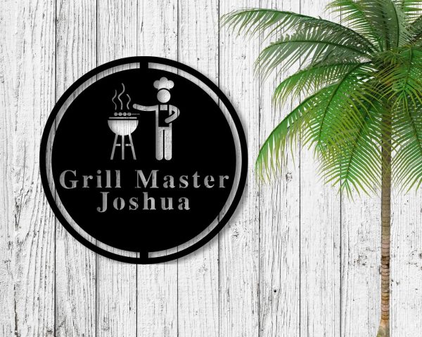 Personalized Metal Bbq Sign Outdoor Sign Indoor Bbq Gift Gift For Dad