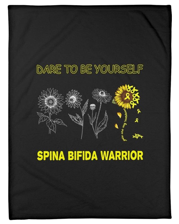 Dare To Be Yourself Spina Bifida Warrior Fleece Blanket