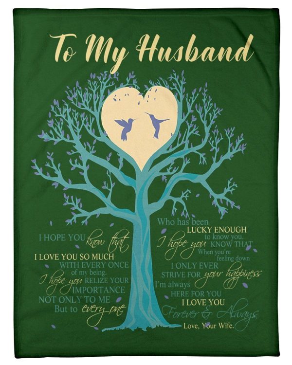 I Love You Forever And Always Great Gift For Husband Fleece Blanket - Image 2