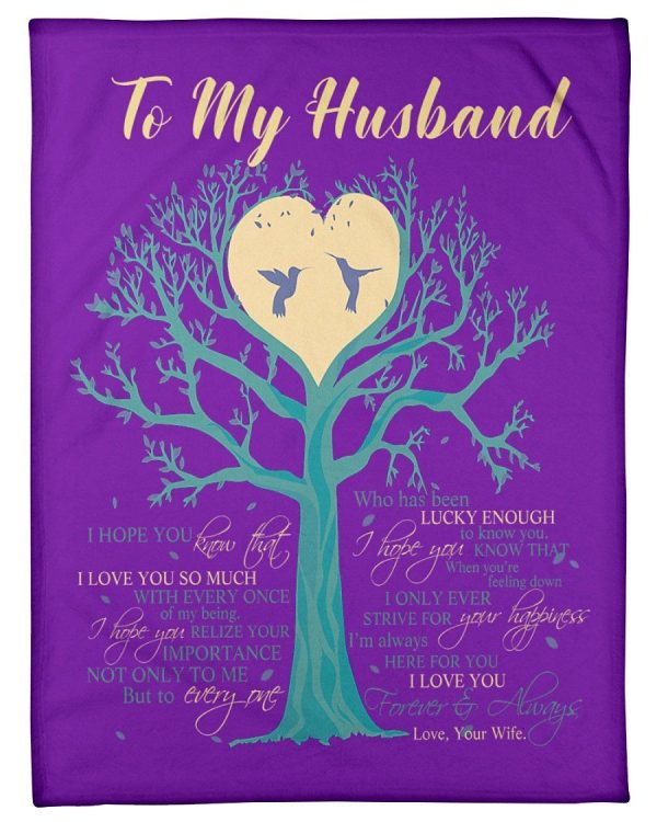 I Love You Forever And Always Great Gift For Husband Fleece Blanket - Image 3