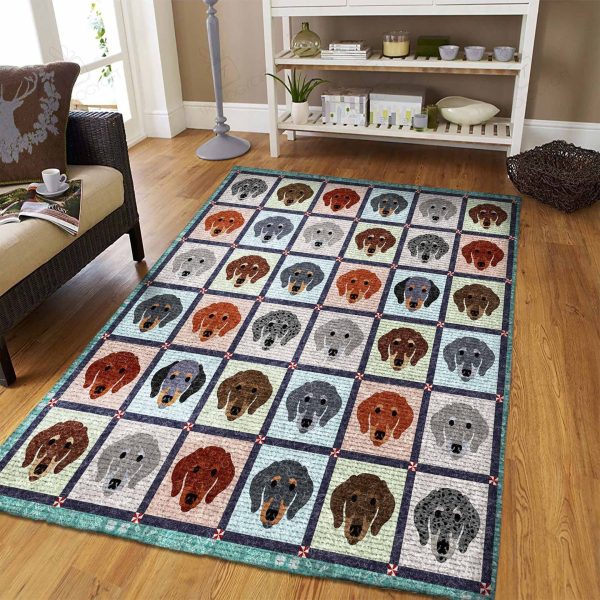 Dachshund Area Rugs For Living Room Rectangle Rug Bedroom Rugs Carpet Flooring Gift RS137800|Rosabella Print