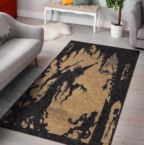 Halloween 5 Rectangle Rug Decor Area Rugs For Living Room Bedroom Kitchen Rugs Home Carpet Flooring Rs015129 Print