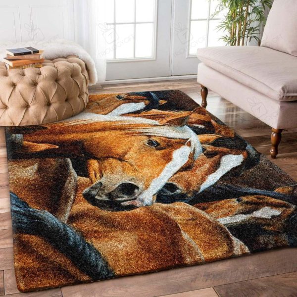 Horse Rectangle Rug Decor Area Rugs For Living Room Bedroom Kitchen Rugs Home Carpet Flooring Rs016108 Print