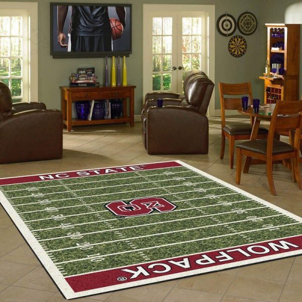 North Carolina State Rug Team Home Field Rectangle Area Rugs Carpet For Living Room, Bedroom, Kitchen Rugs, Non-Slip Carpet Rp123382 Print